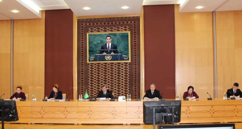 برگزاری جلسه عادی کمیسیون بین ‌بخشی اجرای تعهدات بین‌المللی ترکمنستان در حوزه حقوق بشر